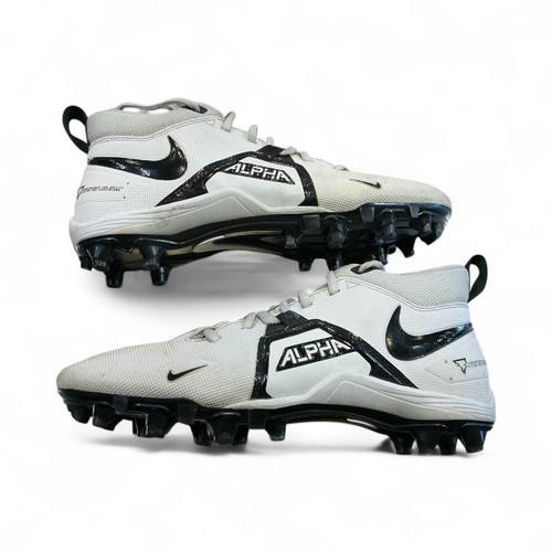Vist Large View of Product Image Which is Used Nike ALPHA Adult FB Cleats White Senior 8.5
