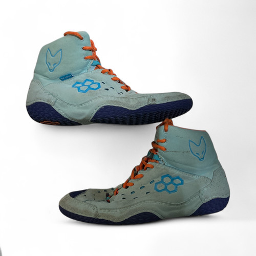 Vist Large View of Product Image Which is Used Rudis Wrestling Shoes Carolina Blue Senior 9.5