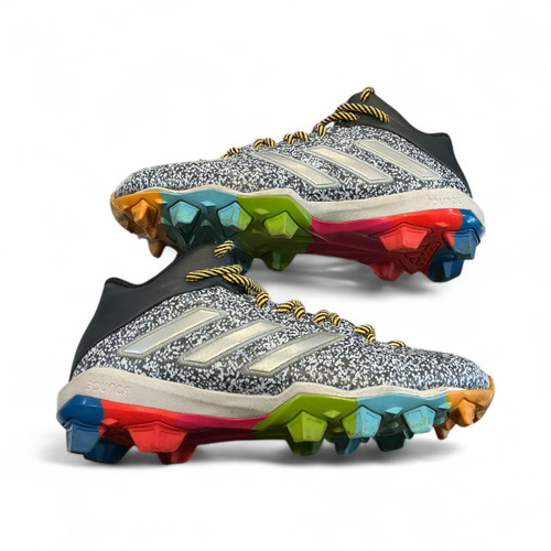 Vist Large View of Product Image Which is Used Adidas Jr FB Cleats Grey Junior 03.5