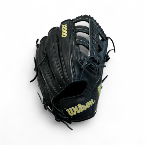 Vist Large View of Product Image Which is Used Wilson A2000 1810 BB/SB Glove RH Throw Black 12 3/4"