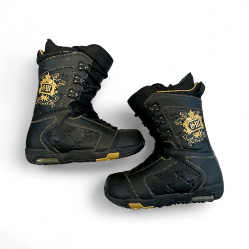 Vist Large View of Product Image Which is Used Burton SHAUN WHITE Mens Snowboard Boots Black Senior 10