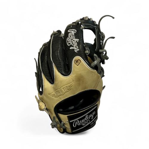 Vist Large View of Product Image Which is Used Rawlings HEART OF THE HIDE BB/SB Glove RH Throw Tan 11 1/2"