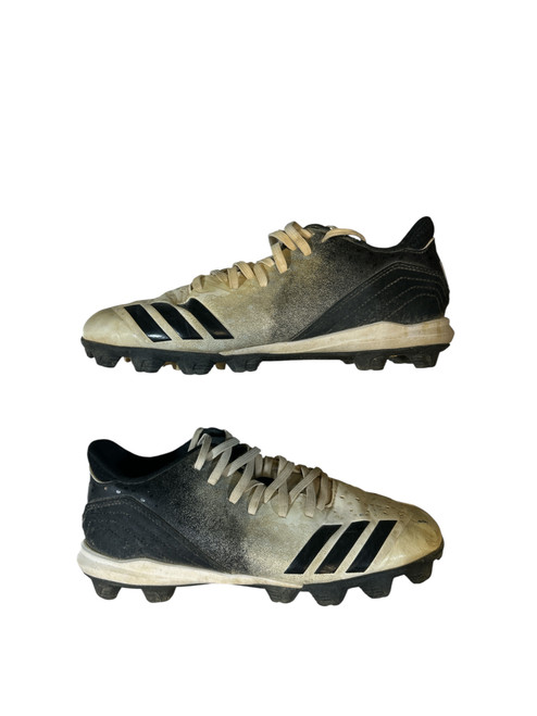 Vist Large View of Product Image Which is Used Adidas BB/SB Cleats Black And White Junior 05.5