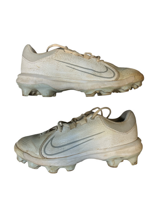 Vist Large View of Product Image Which is Used Nike HYPERDIAMOND BB/SB Cleats White Senior 9