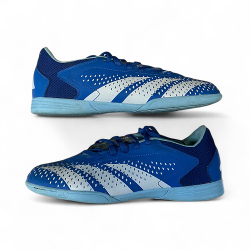 Vist Large View of Product Image Which is Used Adidas PREDATOR Soccer Indoor Shoes Royal Blue Junior 04.5