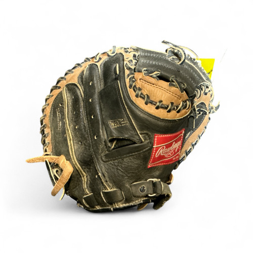 Vist Large View of Product Image Which is Used Rawlings RCM45BT BB/SB Catchers RH Throw Brown And Black 32"