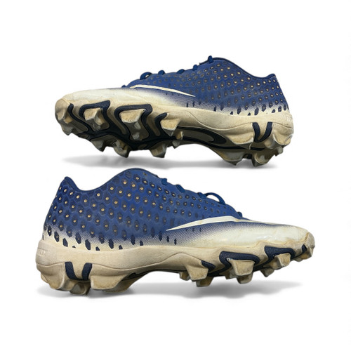Vist Large View of Product Image Which is Used Nike VAPOR BB/SB Cleats Royal Blue And White Senior 7.5