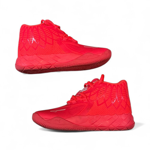 Vist Large View of Product Image Which is Used Puma Basketball Shoes M Neon Pink Junior 02
