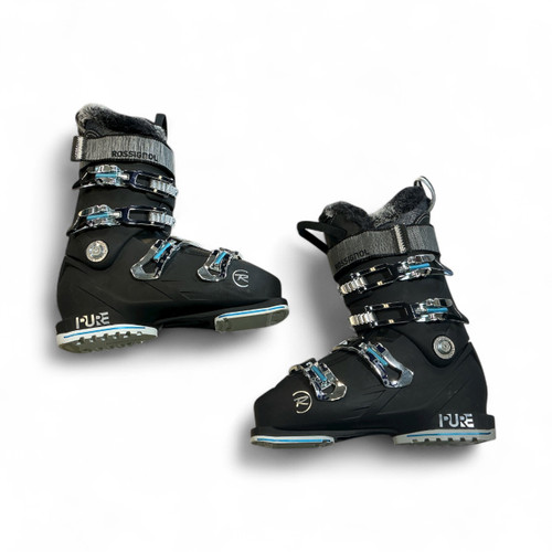 Vist Large View of Product Image Which is Used Rossignol PURE ELITE 90 Womens DH Ski Boot Black 255 MP - M07.5 - W08.5