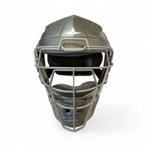 Vist Large View of Product Image Which is Used All Star MVP5 L Catchers Helmet w/Mask Black One Size
