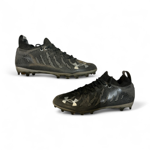 Vist Large View of Product Image Which is Used Under Armour SPOT-LIGHT Adult FB Cleats Black Senior 11.5