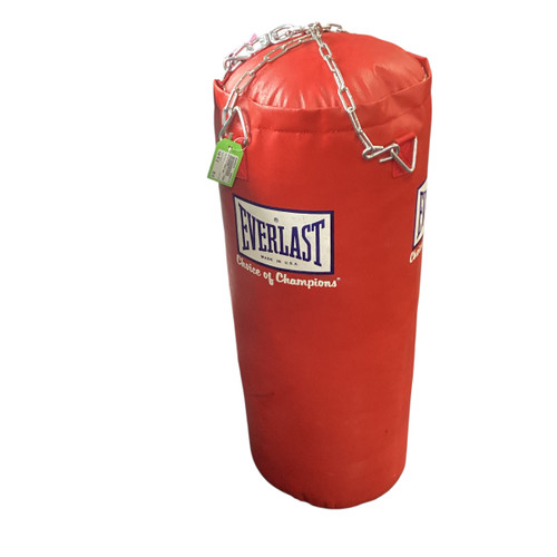 Vist Large View of Product Image Which is Used Everlast 70LB Boxing Heavy Bag White 40 lb