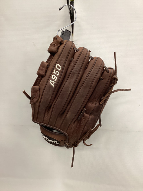 Vist Large View of Product Image Which is Used Wilson A950 BB/SB Glove LH Throw Brown 13"