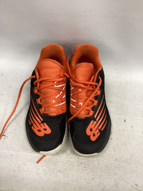 Vist Large View of Product Image Which is Used New Balance Soccer Turf Shoes Black And Orange Senior 7