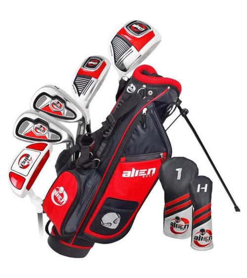 Vist Large View of Product Image Which is New Alien 9-12 RH Jr 8 Piece Package Golf Set