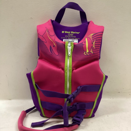 Vist Large View of Product Image Which is Used Child PFD Purple And Pink Child 30-50