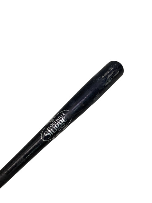 Vist Large View of Product Image Which is Used Louisville Slugger 3X SERIES ASH BB/SB Wood Bat Black 32"