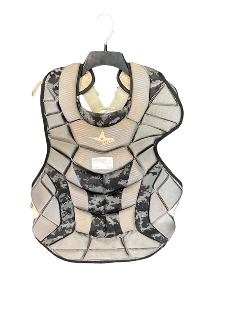 Vist Large View of Product Image Which is Used All-Star CP30PRO Catchers Chest Protector Grey Adult