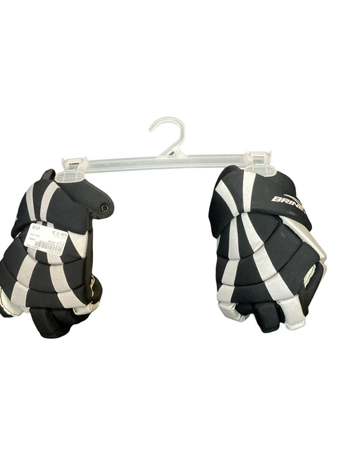 Vist Large View of Product Image Which is Used Brine BRINE Lacrosse Gloves Mens Black 12"