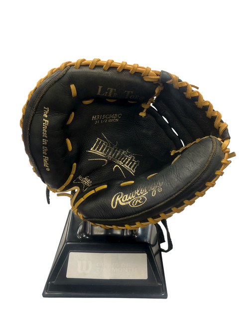 Vist Large View of Product Image Which is Used Rawlings HIGHLIGHT BB/SB Catchers LH Throw Black 31 1/2"