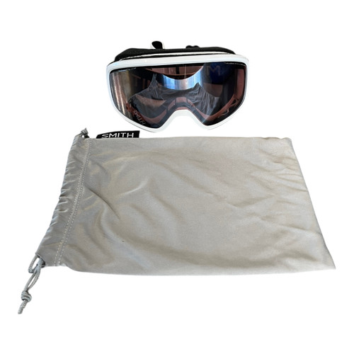 Vist Large View of Product Image Which is Used Smith Snow Goggles Adult White