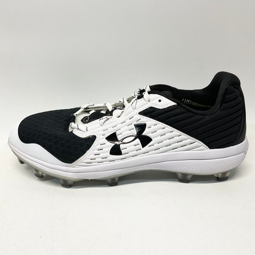 Vist Large View of Product Image Which is Used Under Armour YARD LOW BB/SB Cleats Black And White Senior 12