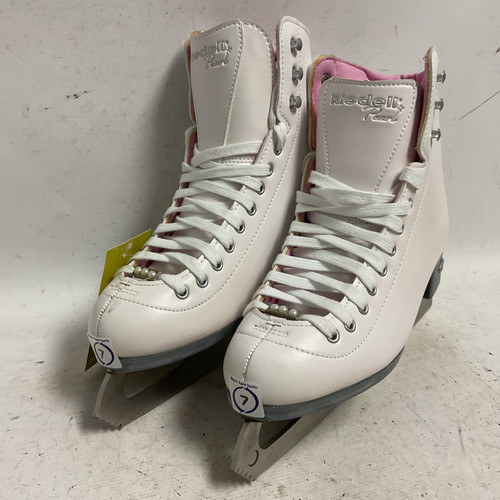 Vist Large View of Product Image Which is Used Riedell 114W WomensFigure Skate White Senior 7