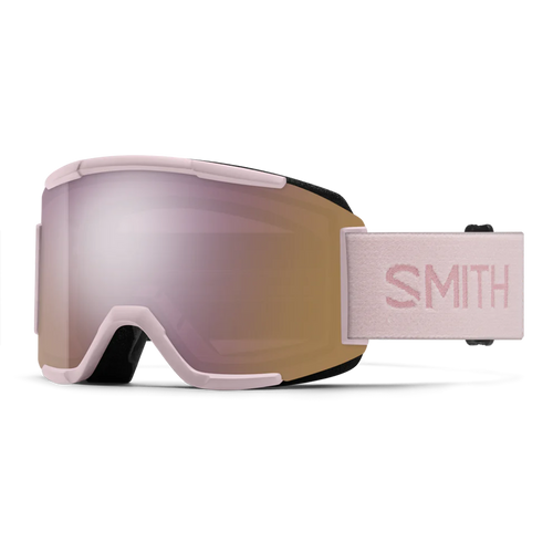 Vist Large View of Product Image Which is New Smith Squad 2026 Snow Goggles- Carnation/ChromaPop Everyday Rose Gold Mirror Lens