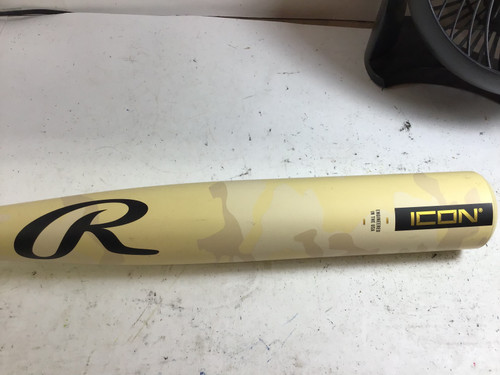 Vist Large View of Product Image Which is Used Rawlings ICON BB/SB High School -3 Bat Tan 34"