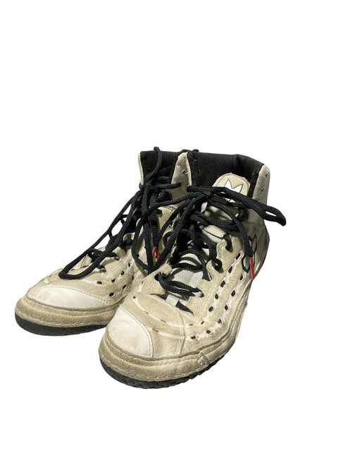 Vist Large View of Product Image Which is Used Wrestling Shoes White Senior 6.5