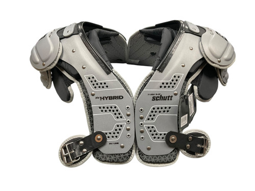 Vist Large View of Product Image Which is Used Schutt XV SKILL HYBRID FB Shoulder Pads Grey XL