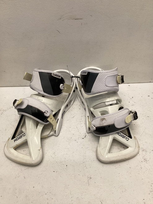 Vist Large View of Product Image Which is Used Burton CUSTOM Mens Binding Only White SM