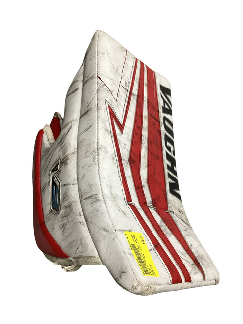 Vist Large View of Product Image Which is Used Vaughn VELOCITY PRO V9 Senior Goalie Blocker Red