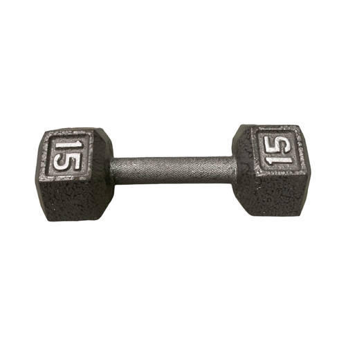 Vist Large View of Product Image Which is Hex Dumbbell (Each) 15 lb