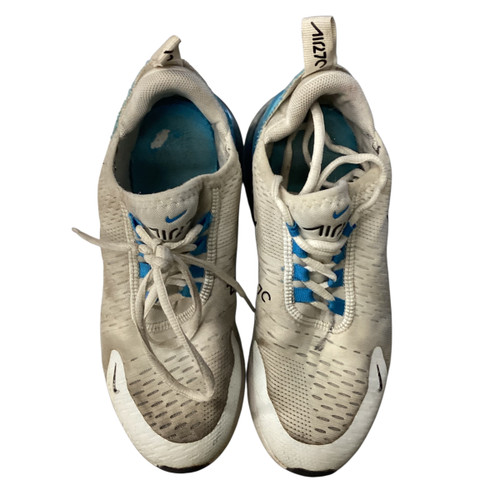 Vist Large View of Product Image Which is Used Nike Basketball Shoes Y White Junior 05.5
