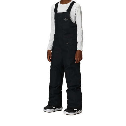 Vist Large View of Product Image Which is New 686 Frontier Insulated 2026 Boys' Snow Bib- Black LG