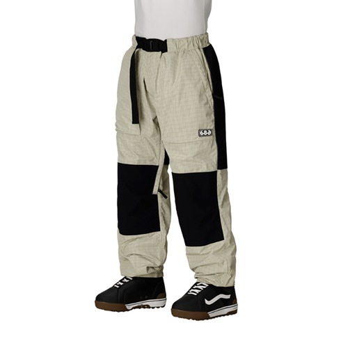 Vist Large View of Product Image Which is New 686 Ghost 2.5L 2026 Men's Snow Pants- Limestone Grid XXL