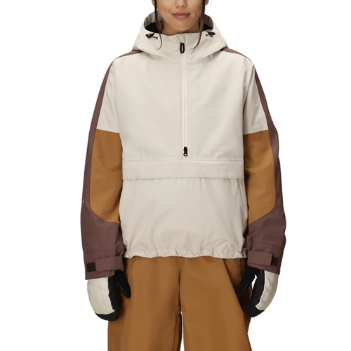 Vist Large View of Product Image Which is New 686 Outline Shell Anorak 2026 Women's Winter Jacket- Limestone Colorblock SM