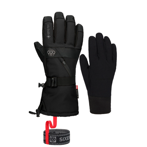 Vist Large View of Product Image Which is New 686 Gore-Tex Smarty 3-in-1 2026 Men's Gauntlet Snow Gloves- Black LG