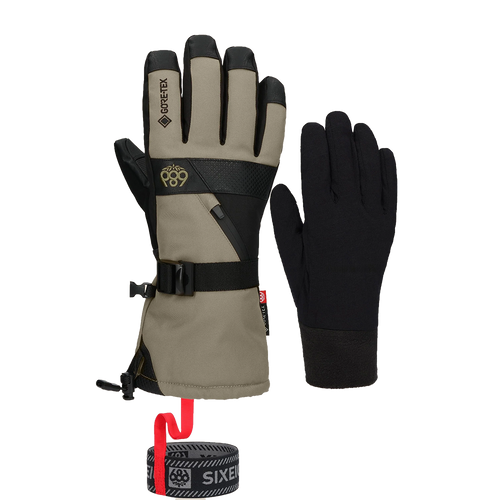 Vist Large View of Product Image Which is New 686 Gore-Tex Smarty 3-in-1 2026 Men's Gauntlet Snow Gloves- Sage SM