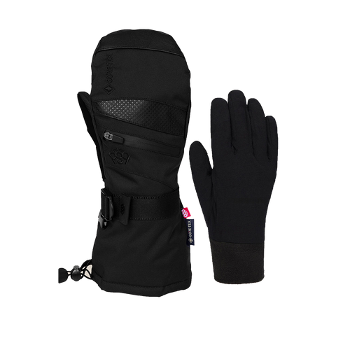 Vist Large View of Product Image Which is New 686 Gore-Tex Smarty 3-in-1 Gauntlet 2026 Women's Snow Mitts- Black LG