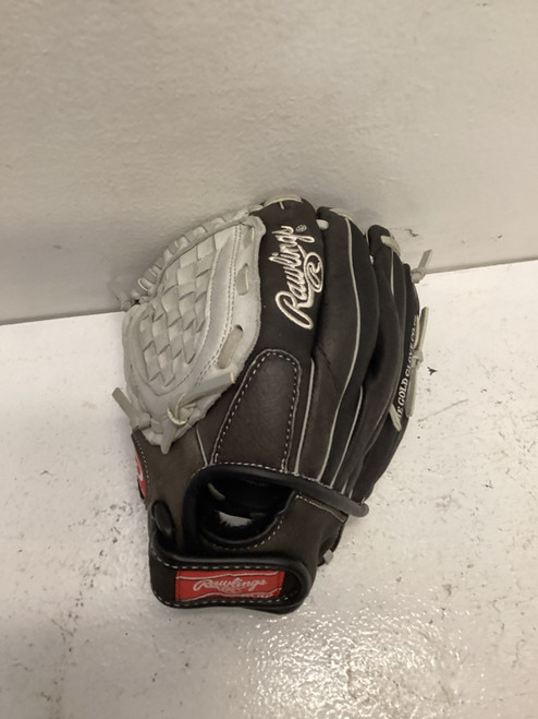 Vist Large View of Product Image Which is Rawlings SC105BGB RH Throw Fastpitch Gloves Black 10 1/2"