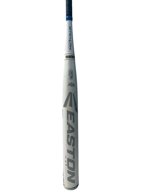 Vist Large View of Product Image Which is Used Easton Stealth Flex 33/23 Fastpitch Bat - White/Purple/Blue