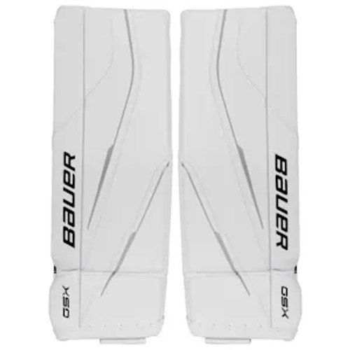 Vist Large View of Product Image Which is New Bauer GSX GOAL PAD Goalie Leg Pads Inter White 32"