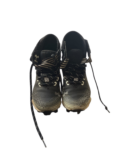 Vist Large View of Product Image Which is Used Under Armour Jr FB Cleats Black Junior 03