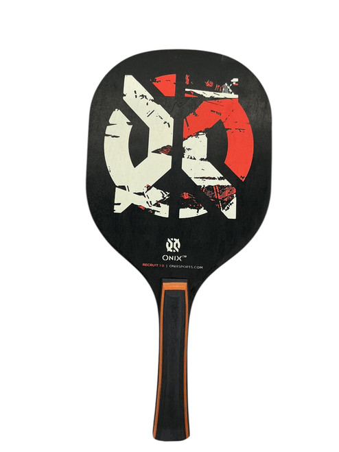 Vist Large View of Product Image Which is Used Onix RECRUIT 1.0 Pickleball Racquet Black