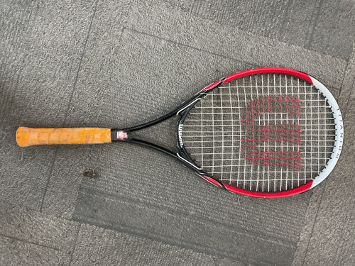 Vist Large View of Product Image Which is Used Wilson TITANIUM Adult Tennis Racquet Black Unknown