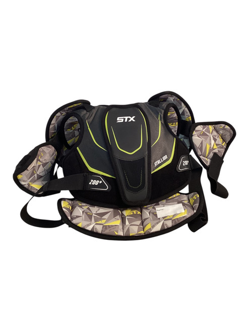 Vist Large View of Product Image Which is Used STX STALLION 200 + Lacrosse Shoulder Pads Black LG