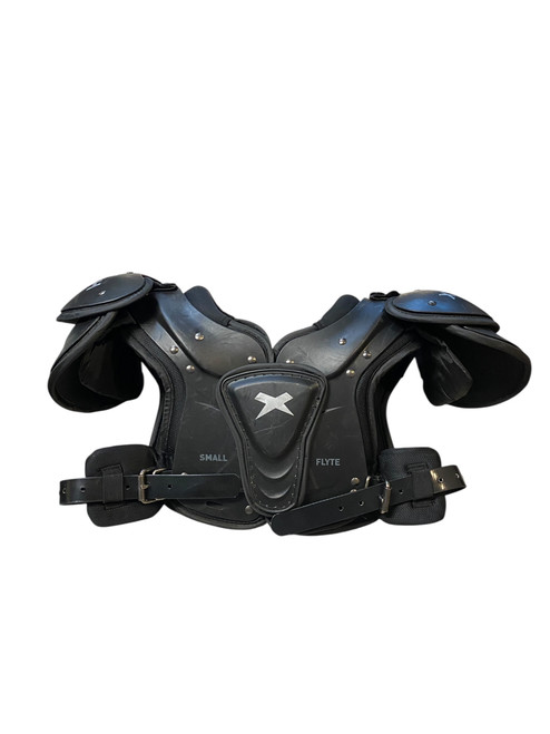 Vist Large View of Product Image Which is Used Xenith FLYTE FB Shoulder Pads Black SM