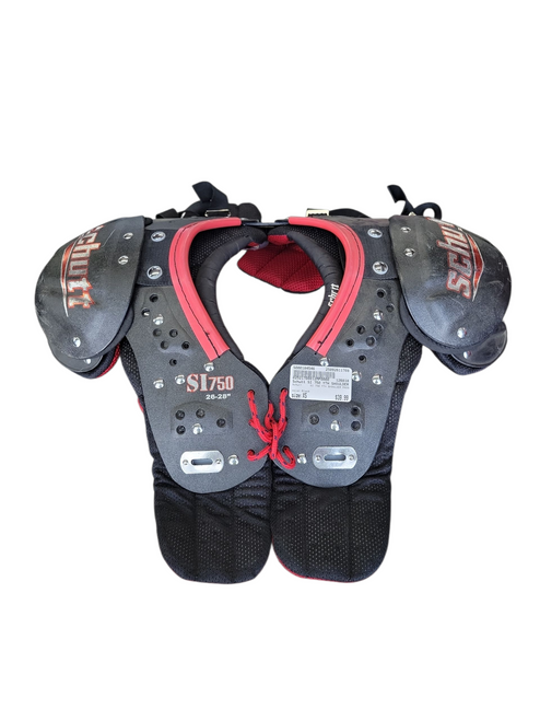 Vist Large View of Product Image Which is Used Schutt SI 750 YTH SHOULDER PADS FB Shoulder Pads Black XS